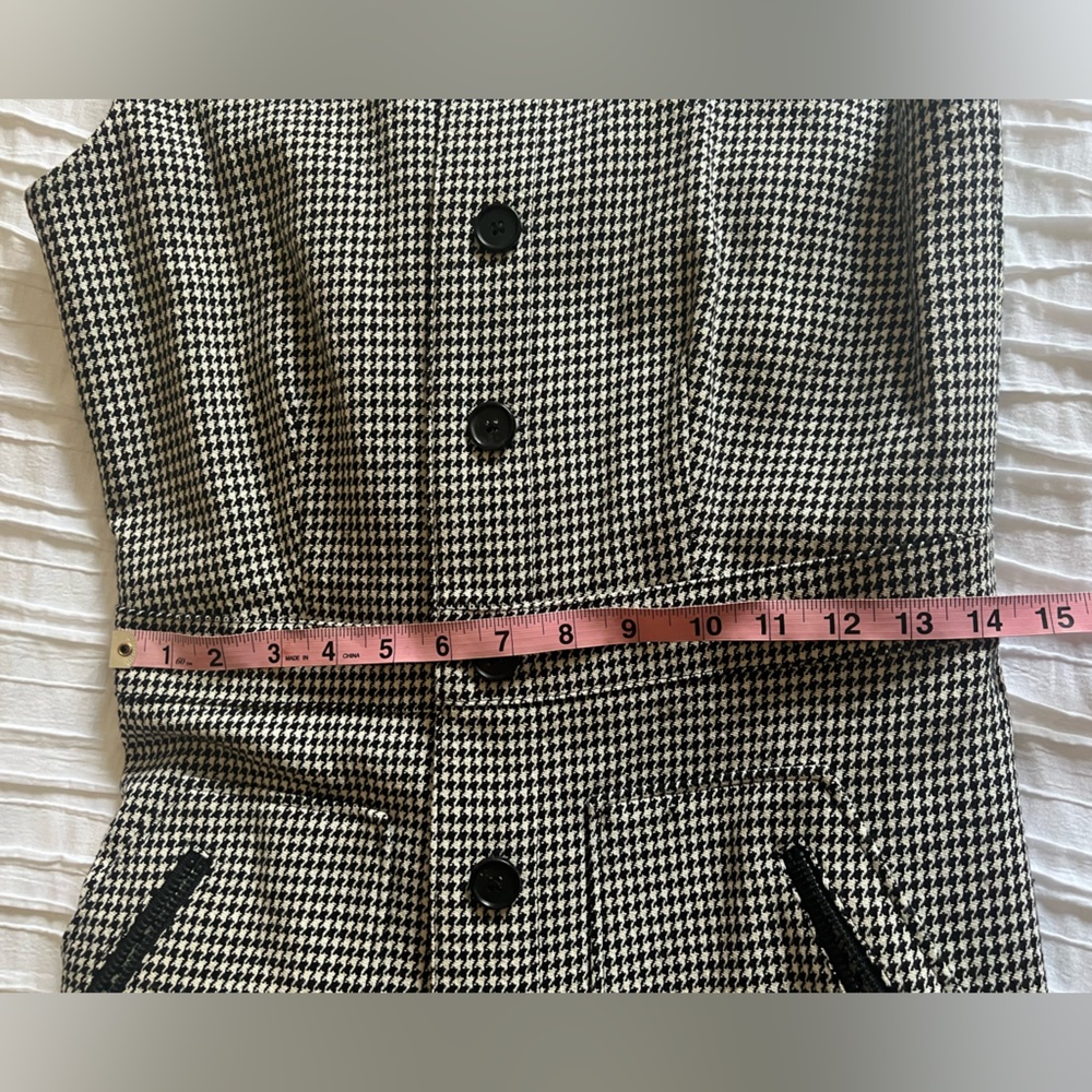 Veronica Beard sleeveless houndstooth dress 4 - Picture 4 of 8